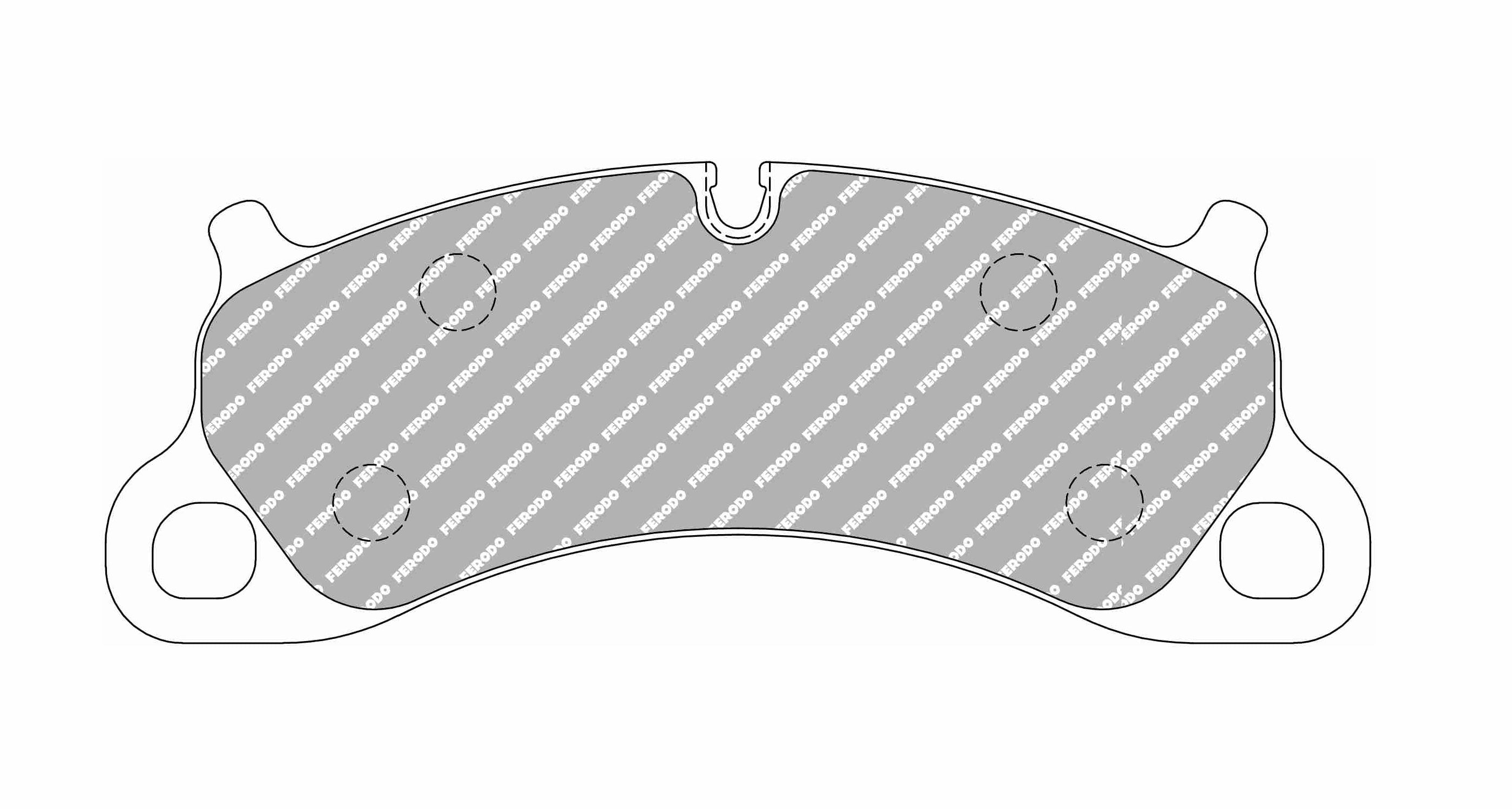 FERODO FCP4955H Передні гальмівні колодки DS2500 для PORSCHE 911 Carrera 4S / Carrera S / Carrera 4 (991) Photo-0