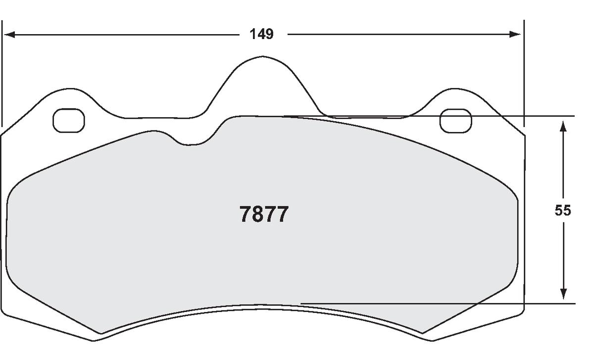 PFC 7877.10 Гальмівні колодки Z-RATED 16.7 mm thick suits AP 6 pot kits CP7040 calip Photo-0