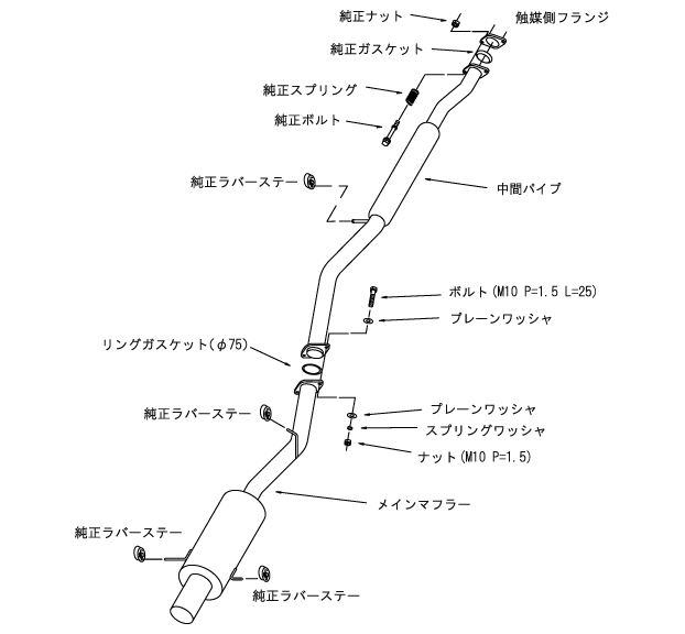 HKS 31019-AF023 Вихлопна система Silent Hi-Power для IMPREZA GDA/GDB Photo-2