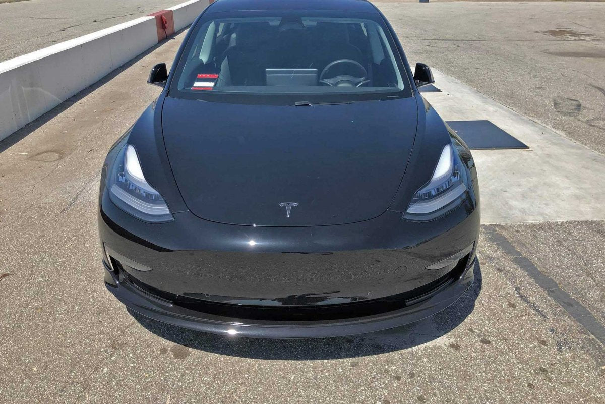 UNPLUGGED PERFORMANCE UP-M3-301-1.1 Передній підспойлер (під фарбування) для TESLA Model 3 Photo-3