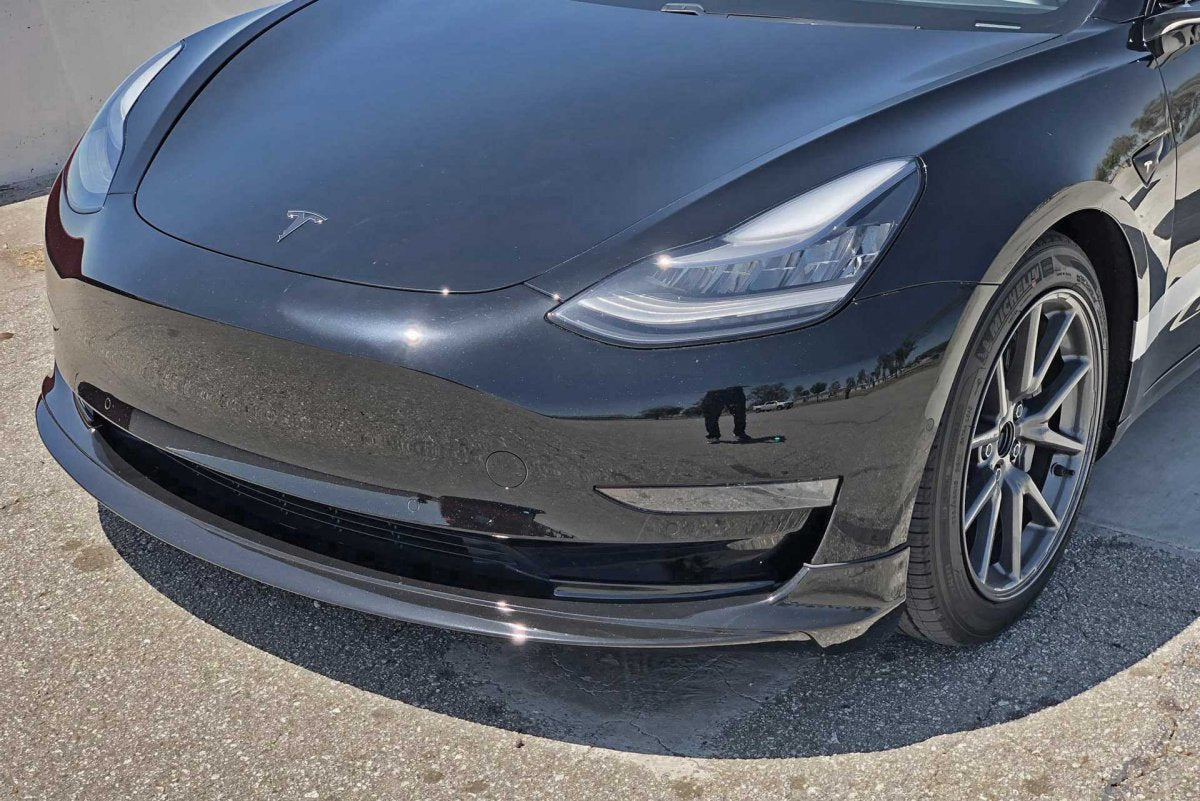 UNPLUGGED PERFORMANCE UP-M3-301-1.1 Передній підспойлер (під фарбування) для TESLA Model 3 Photo-2