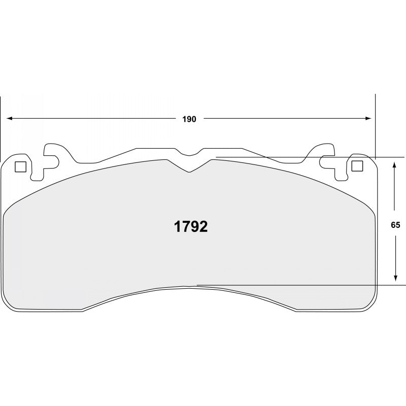 PFC 1792.10 Передні гальмівні колодки Z-Rated для AUDI RS6 C7 / MERCEDES-Benz AMG C63 (390mm disc) / FORD Mustang GT with Brembo Photo-1
