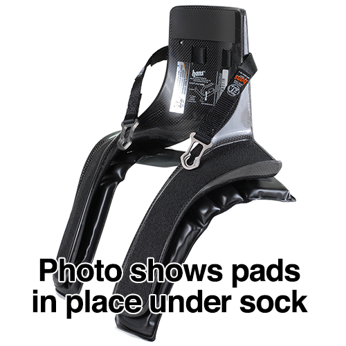 SIMPSON K9025 Накладки під HANS, гель, червоні Photo-2