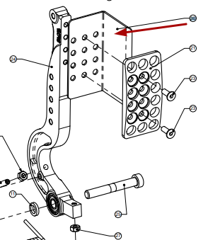 AP RACING CP5500-329 Накладка на педаль з бічною підтримкою Photo-0