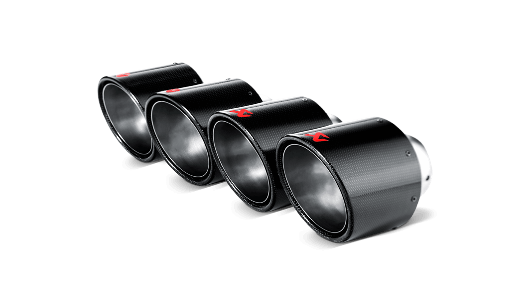 AKRAPOVIC TP-NIR35C Комплект насадок вихлопної труби (карбон) для NISSAN GT-R (R35) 2008-2024 Photo-0
