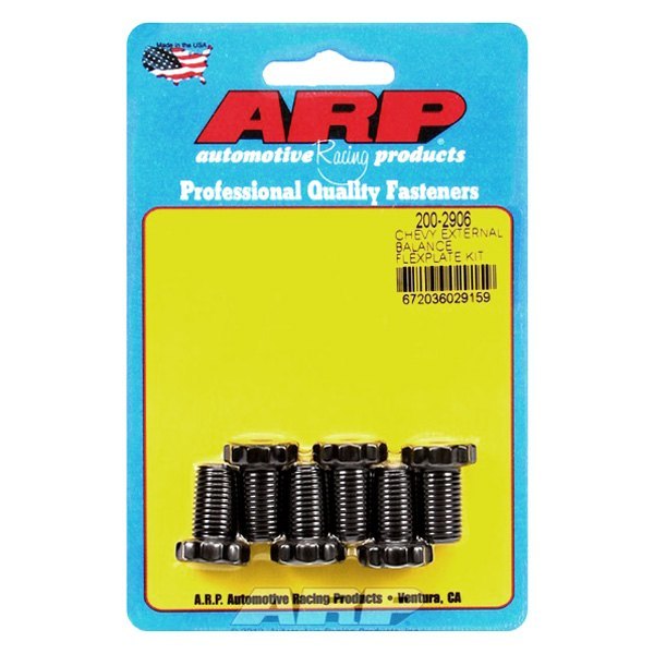 ARP 200-2906 Комплект болтів гнучкої пластини 1 шт 6 шт для CHEVROLET 90° V6 і 265-454 V8. з заднім ущільненням Photo-0