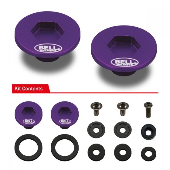 BELL 2020006 Комплект кріплення для візорів SE03/SE05 PIVOT KIT & SCREWS, фіолетовий Photo-0