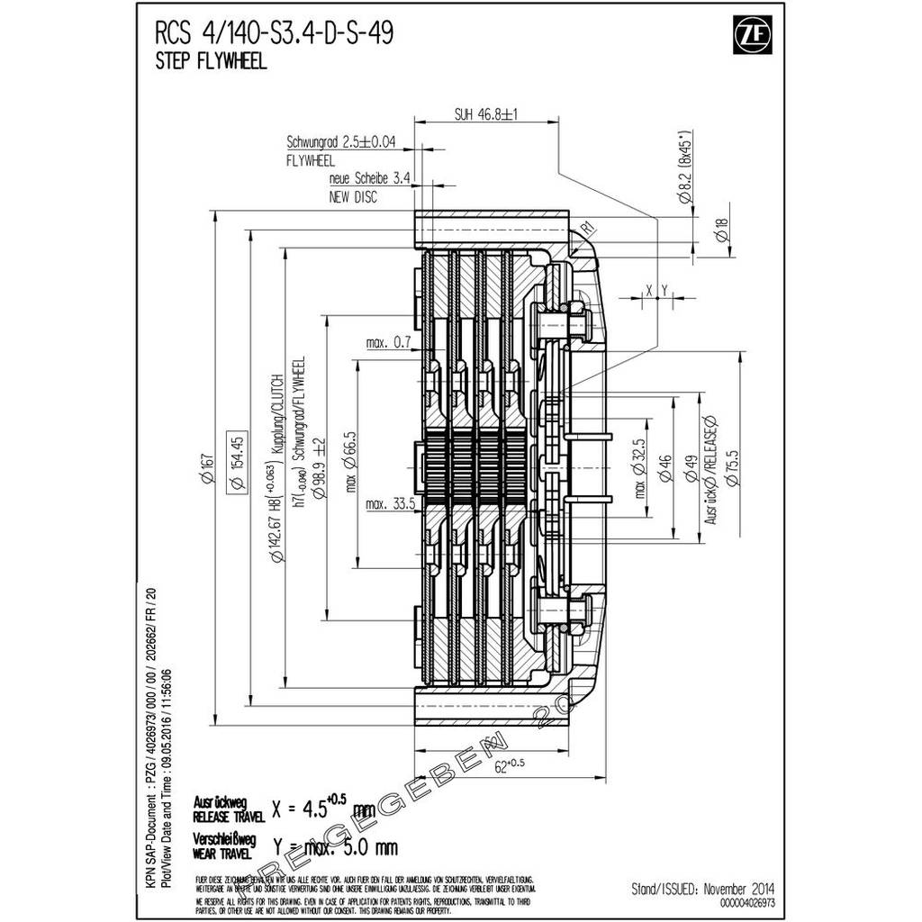 SACHS PERFORMANCE 003072000170 Корпус зчеплення RCS 140 Photo-1