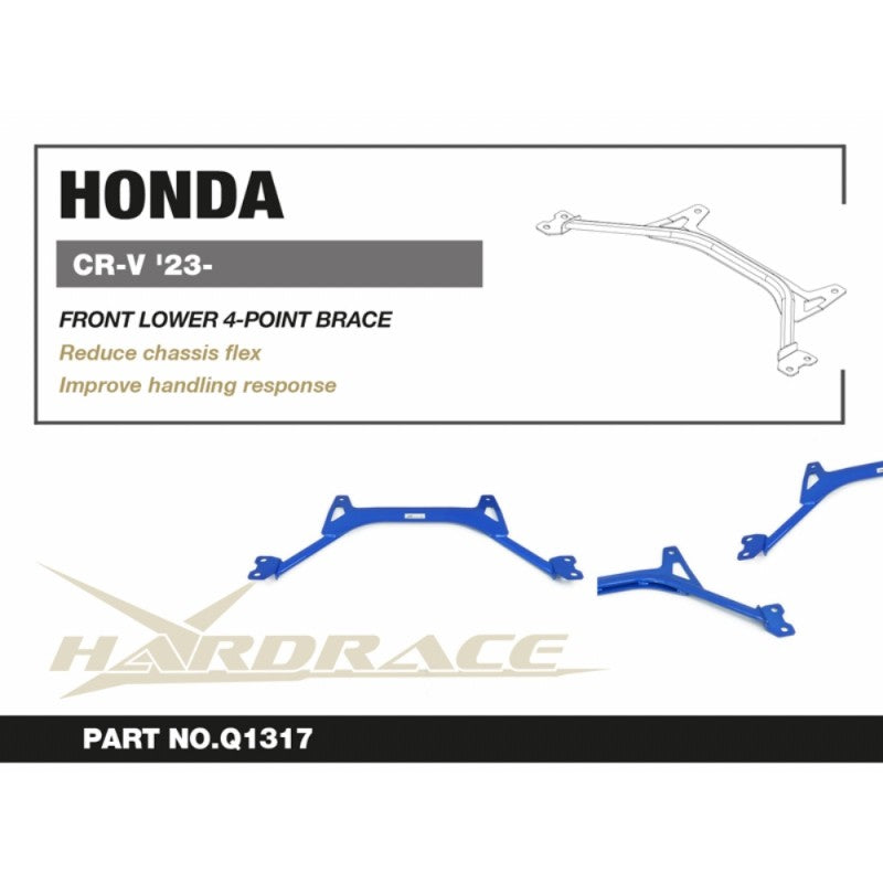 HARDRACE Q1317 Силова розпірка передня нижня 4-х точкова для HONDA CR-V 2023- Photo-1