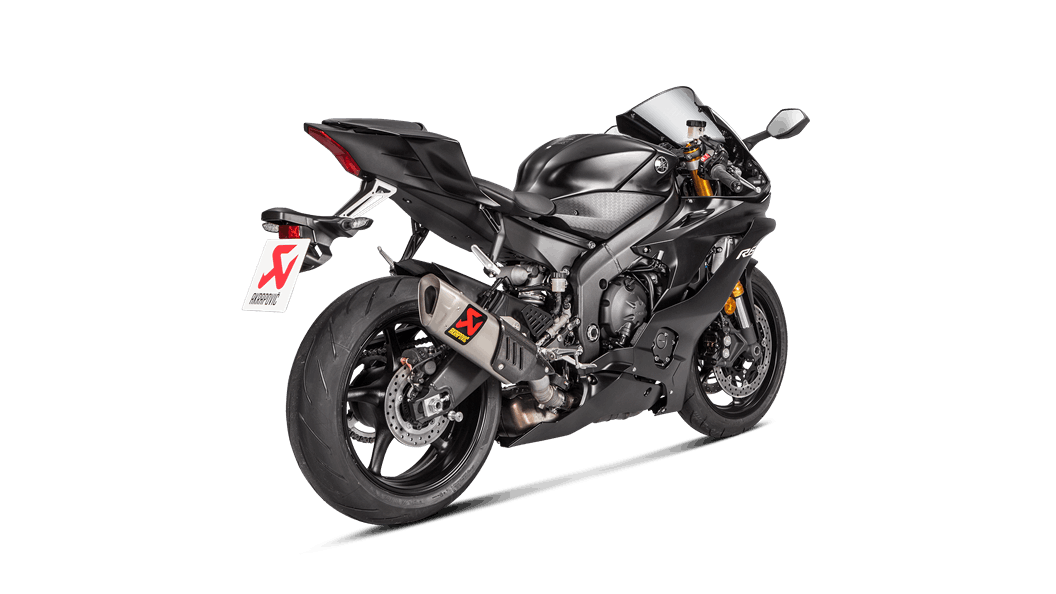 AKRAPOVIC S-Y6SO12-HAPT Вихлопна система Slip-On Line (Titanium) Yamaha YZF-R6 2017 - 2021 Photo-2