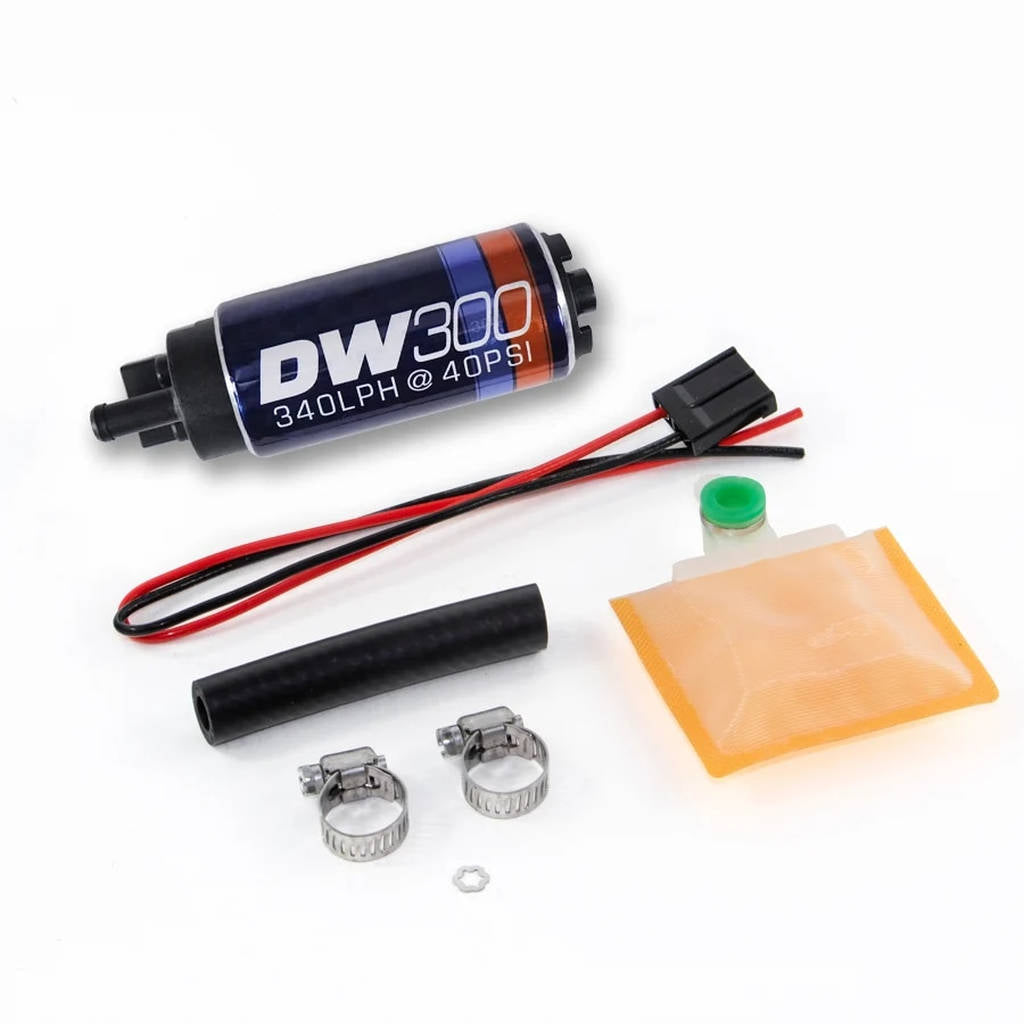 DEATSCHWERKS 9-301-1000 Насос паливний DW300 340lph w/UNIVERSAL Install Kit. Fits Most Photo-0