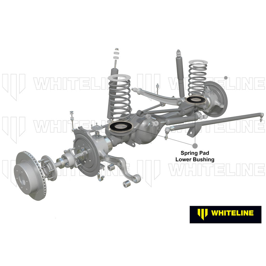 WHITELINE W73419 Комплект нижньої втулки передньої подушки пружини для Nissan Patrol GQ, GU/Ford Maverick DA Photo-1