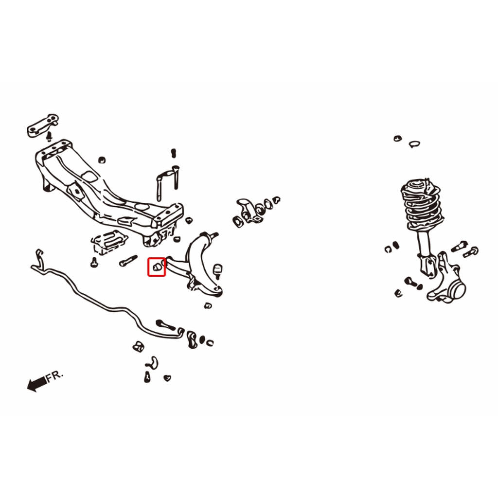 HARDRACE 6144 Втулка для SUBARU IMPREZA 93-00 Photo-1