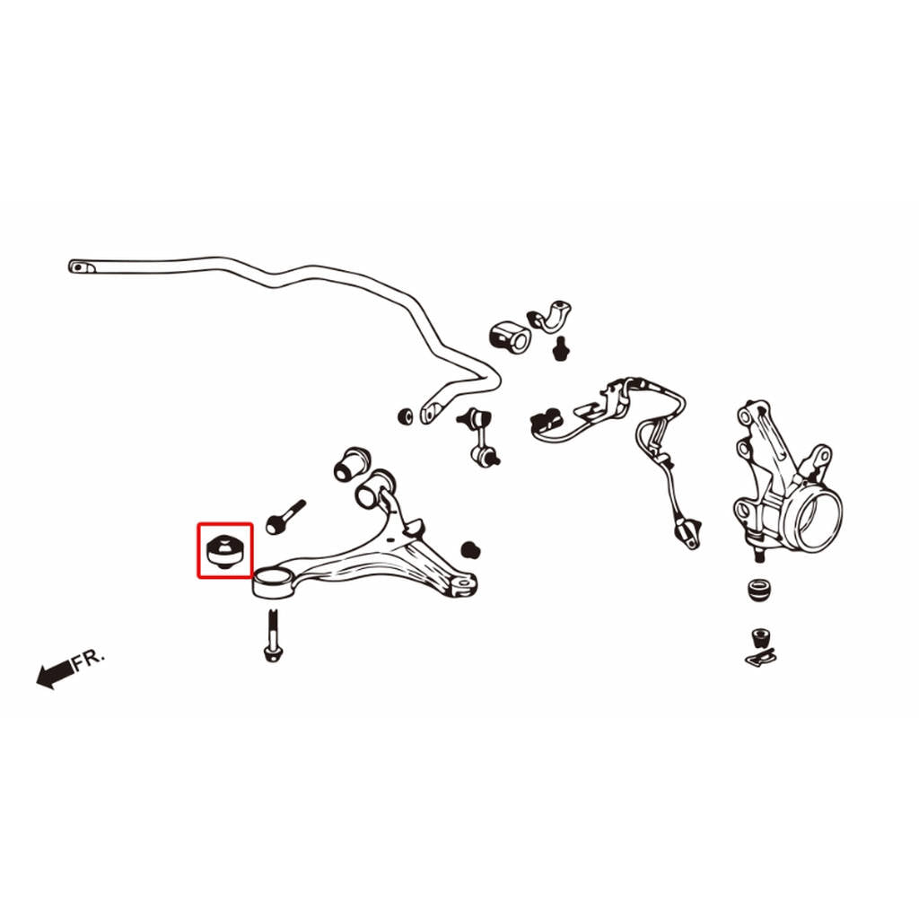 HARDRACE 7628 Втулка для HONDA CIVIC 01-05 Photo-1