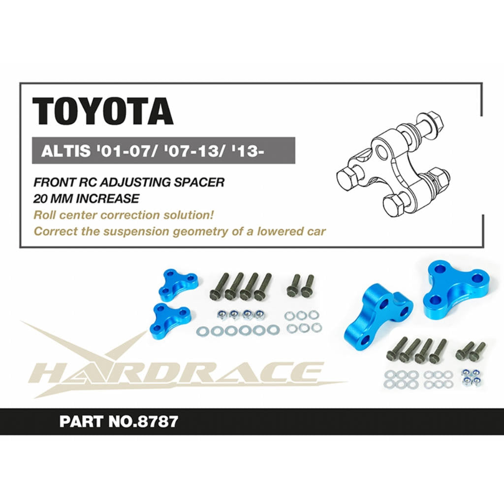 HARDRACE 8787 Проставка для корекції геометрії для TOYOTA ALTIS '01-13 Photo-1