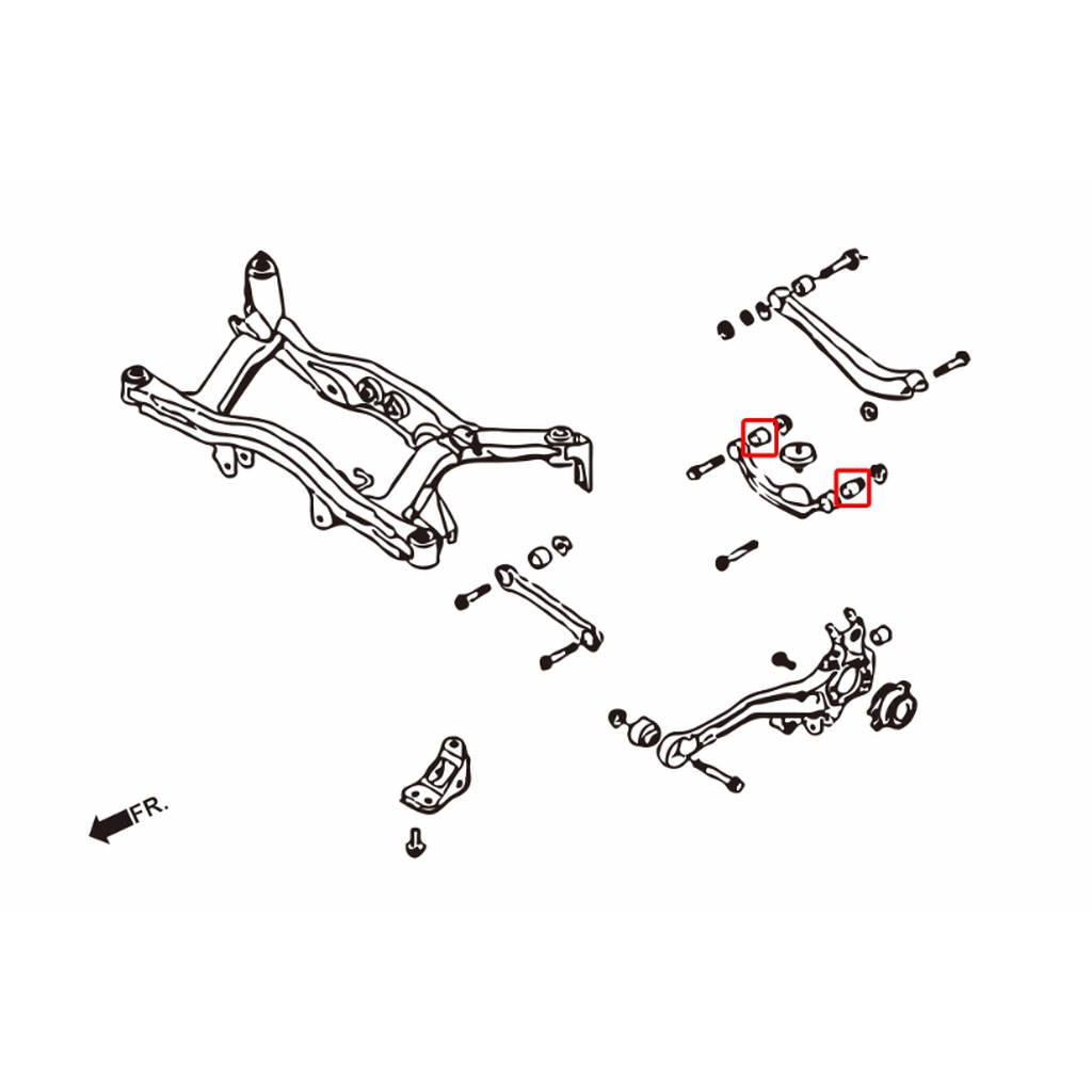 HARDRACE 6843 Втулка для SUBARU LEGACY 99-08 Photo-1