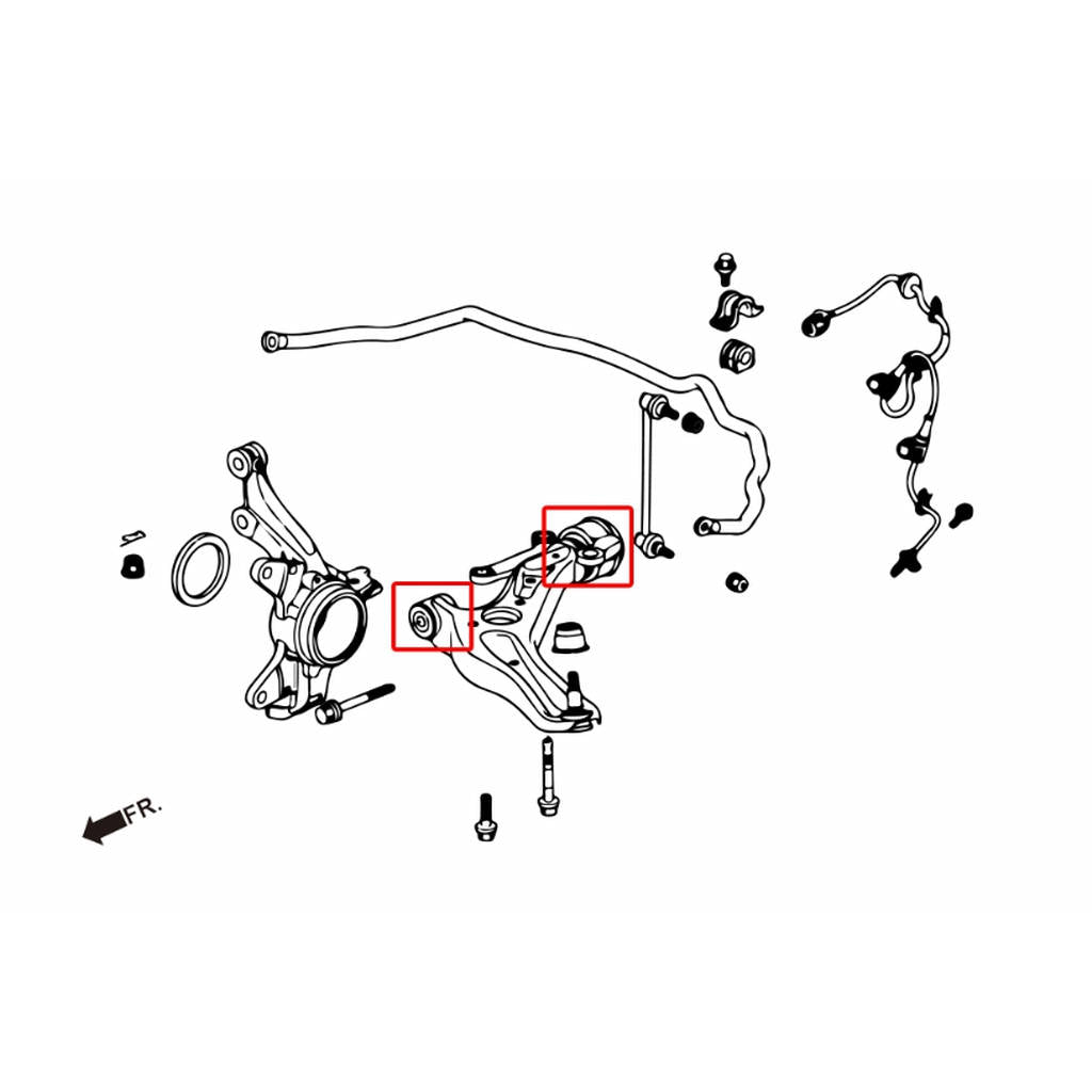 HARDRACE 6808 Втулка для HONDA FIT 08- Photo-1