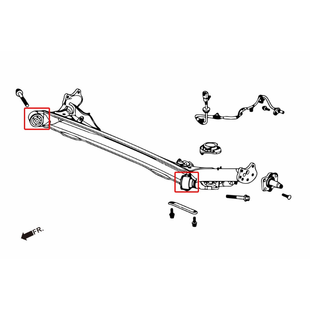 HARDRACE 7643 Втулка для HONDA FIT 08- Photo-1