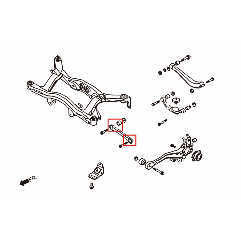 HARDRACE 6842 Втулка для SUBARU LEGACY 99-08 Photo-1