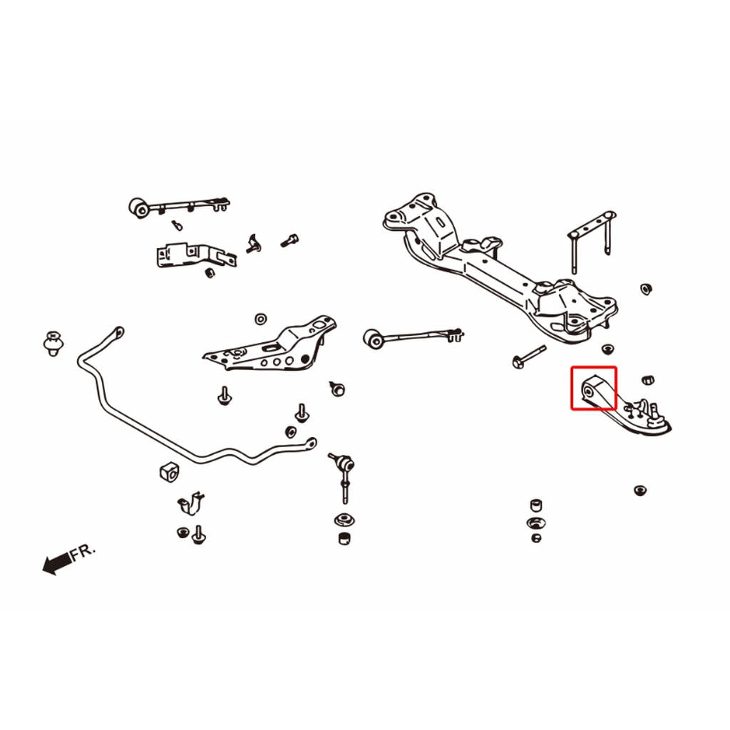 HARDRACE 6735 Втулка для NISSAN 240SX S14/S15 94-01 Photo-1
