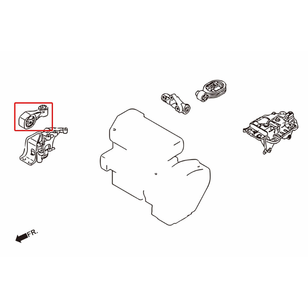HARDRACE 7821 Подушка двигуна NISSAN TIIDA 11- Photo-4