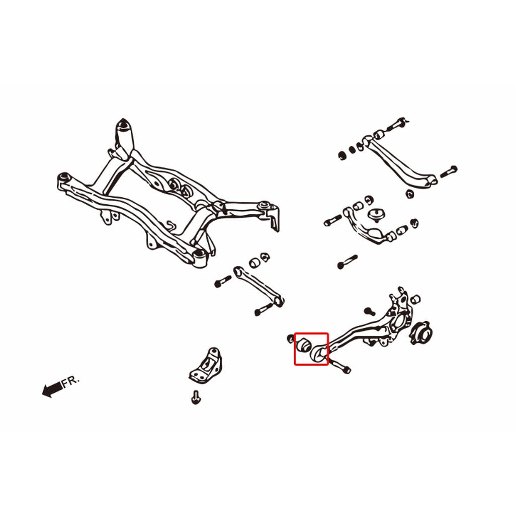 HARDRACE 6841 Втулка для SUBARU LEGACY 99-08 Photo-1
