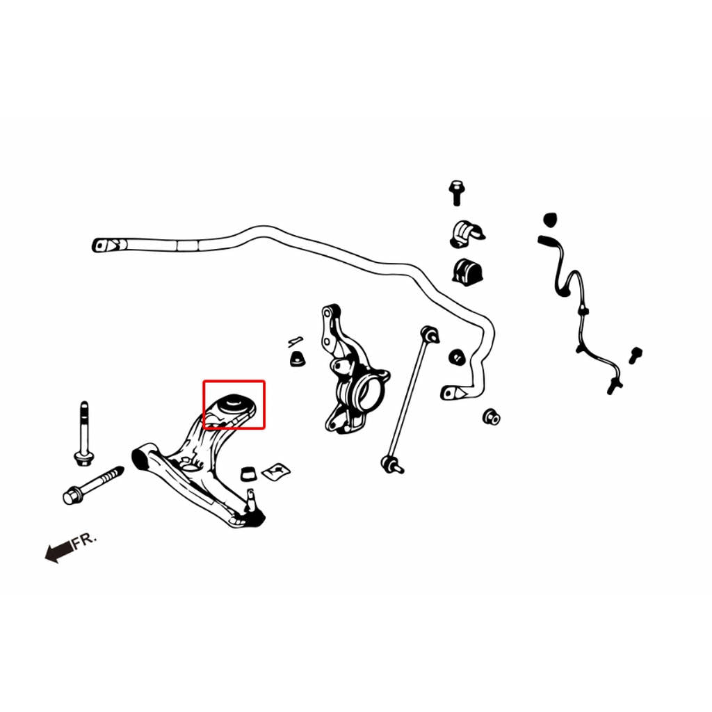 HARDRACE 7749 Втулка для HONDA FIT 14- Photo-5