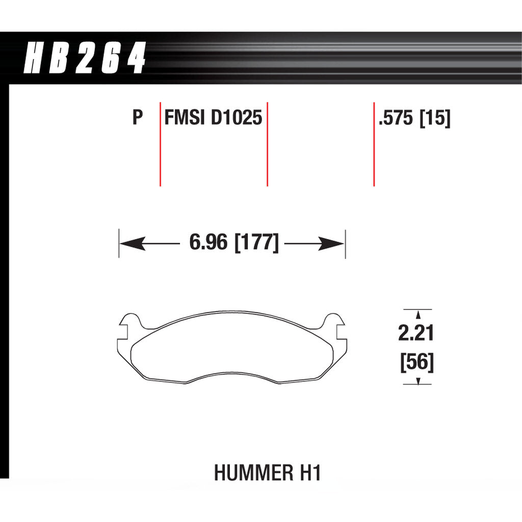 HAWK HB264P.575 Гальмівні колодки Super Duty Photo-2