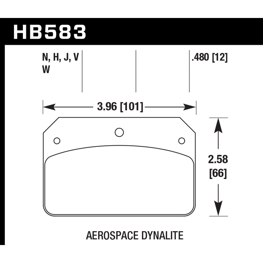 HAWK HB583N.480 Гальмівні колодки HP Plus Photo-2