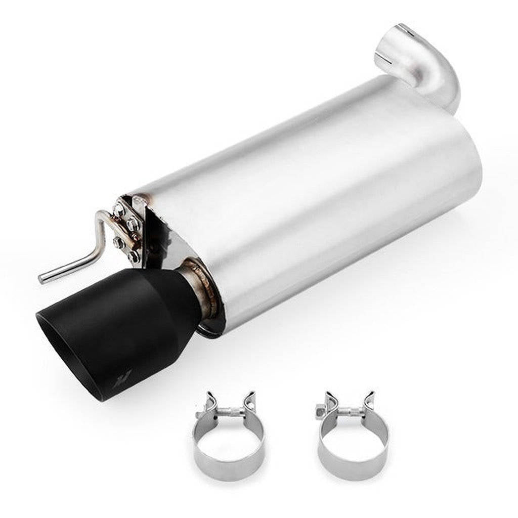 MISHIMOTO MMEXH-MUS8-15ASBK Вихлопна система Street Axleback для FORD Mustang GT 2015+, чорна Photo-1