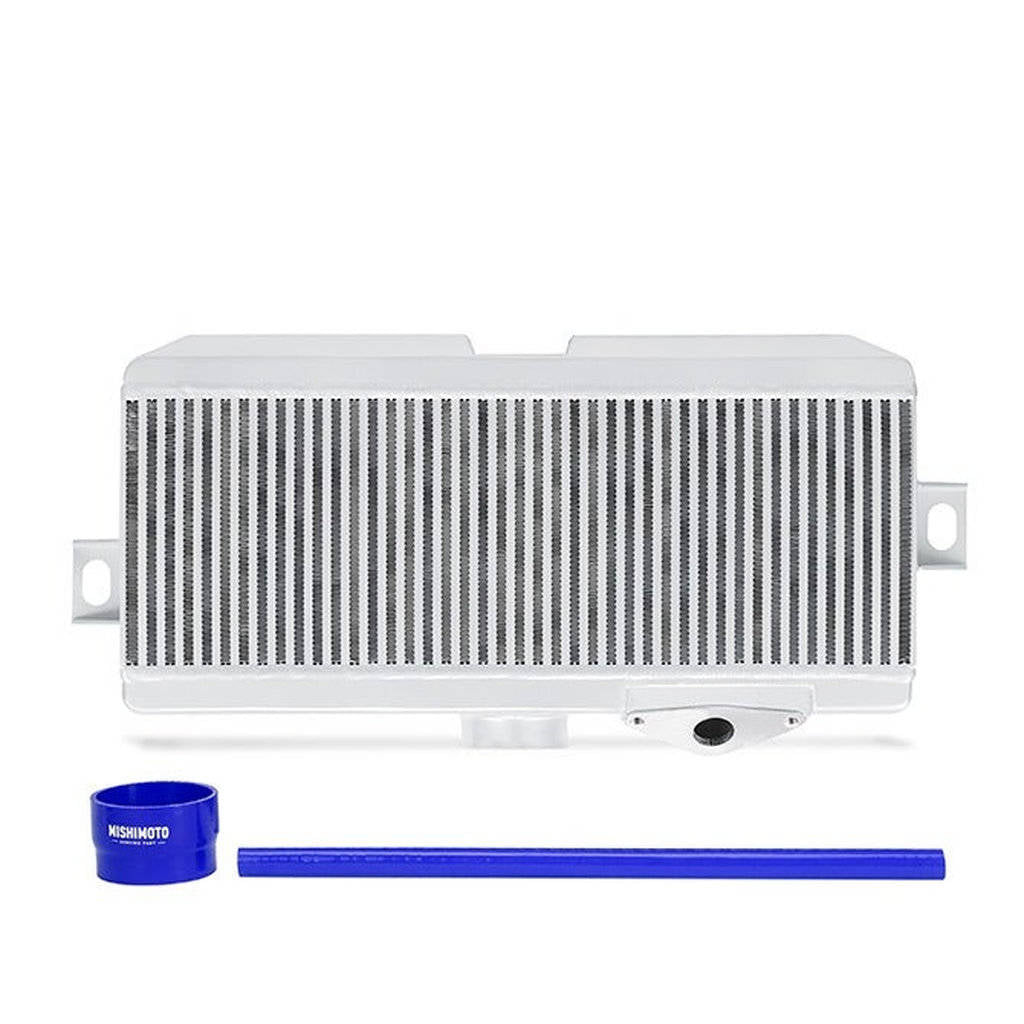 MISHIMOTO MMTMIC-STI-08SLBL Комплект інтеркулера з верхньою опорою Performance для SUBARU WRX STI, сріблястий охолоджувач, синій Photo-0