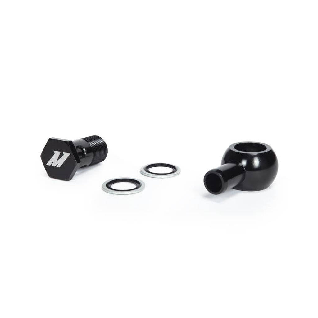 MISHIMOTO MMBB-STBK Фітинг банжо з болтом M20 x 5/8 прямий, чорний Photo-1