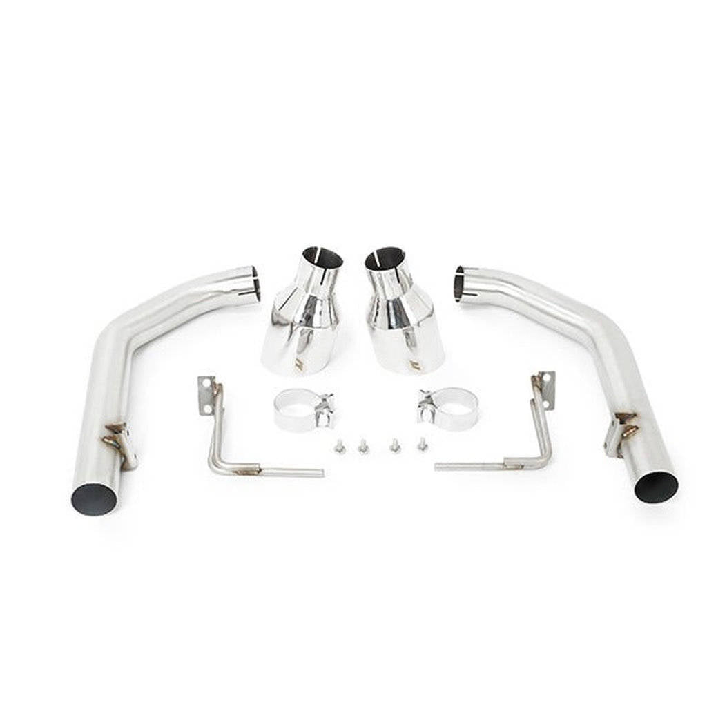 MISHIMOTO MMEXH-MUS8-15ARP FORD Mustang GT Race Axleback Полірований вихлоп, 2015+ Photo-0