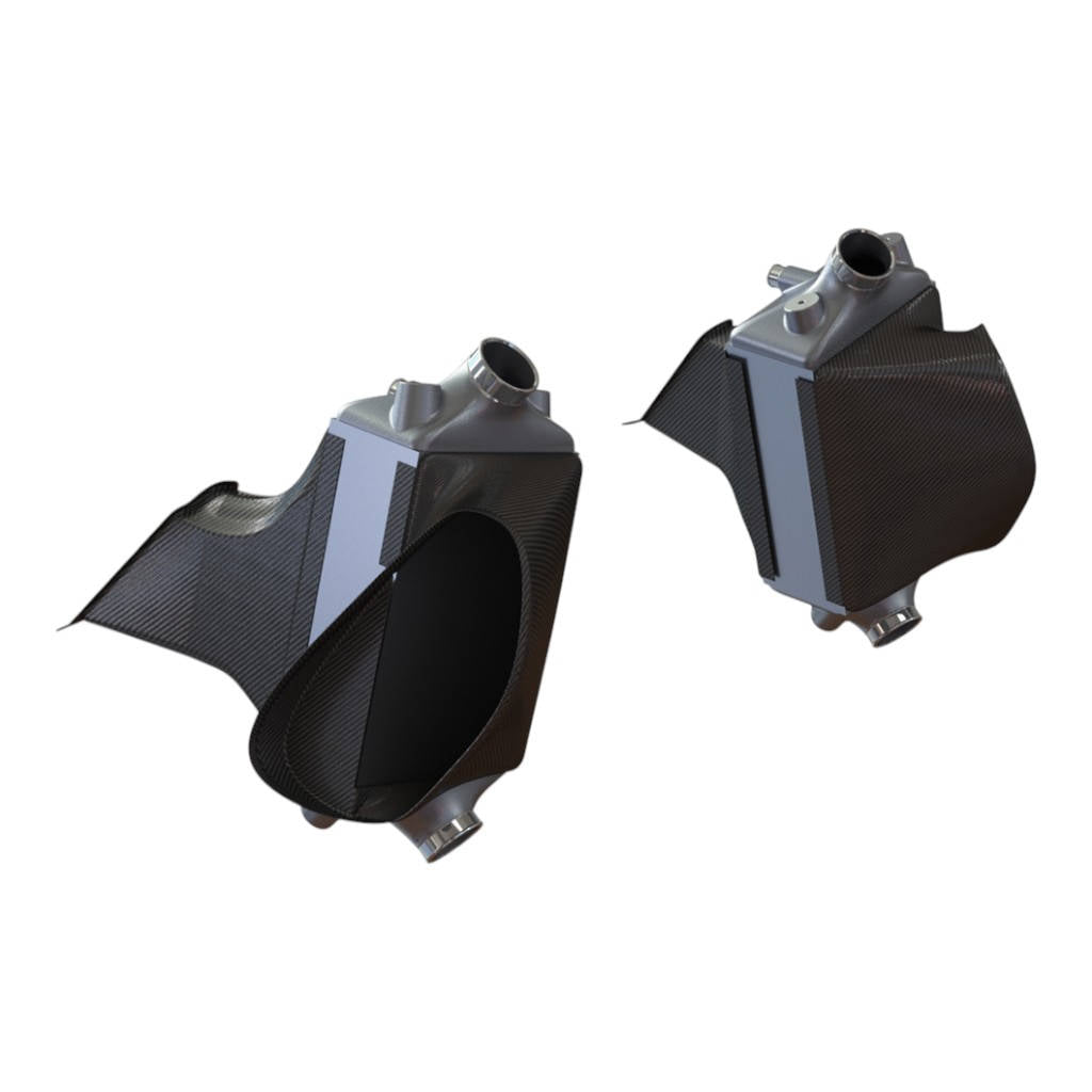 AMS ALP.23.09.0001-1 Комплект интеркуллера ALPHA Performance Carbon Fiber Shrouds для PORSCHE 991.1 Photo-2