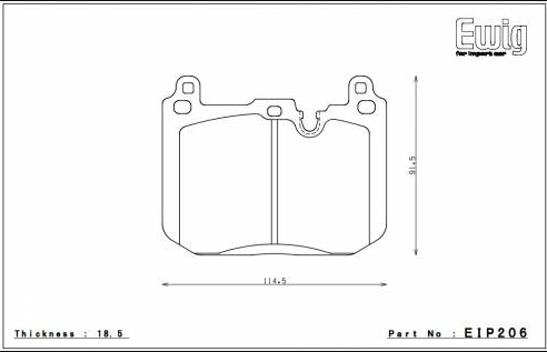 ENDLESS EIP206MX72Plus Гальмівні колодки передні для BMW F20, F30 (M-Perf.), F80M3, F82 M4 Photo-0