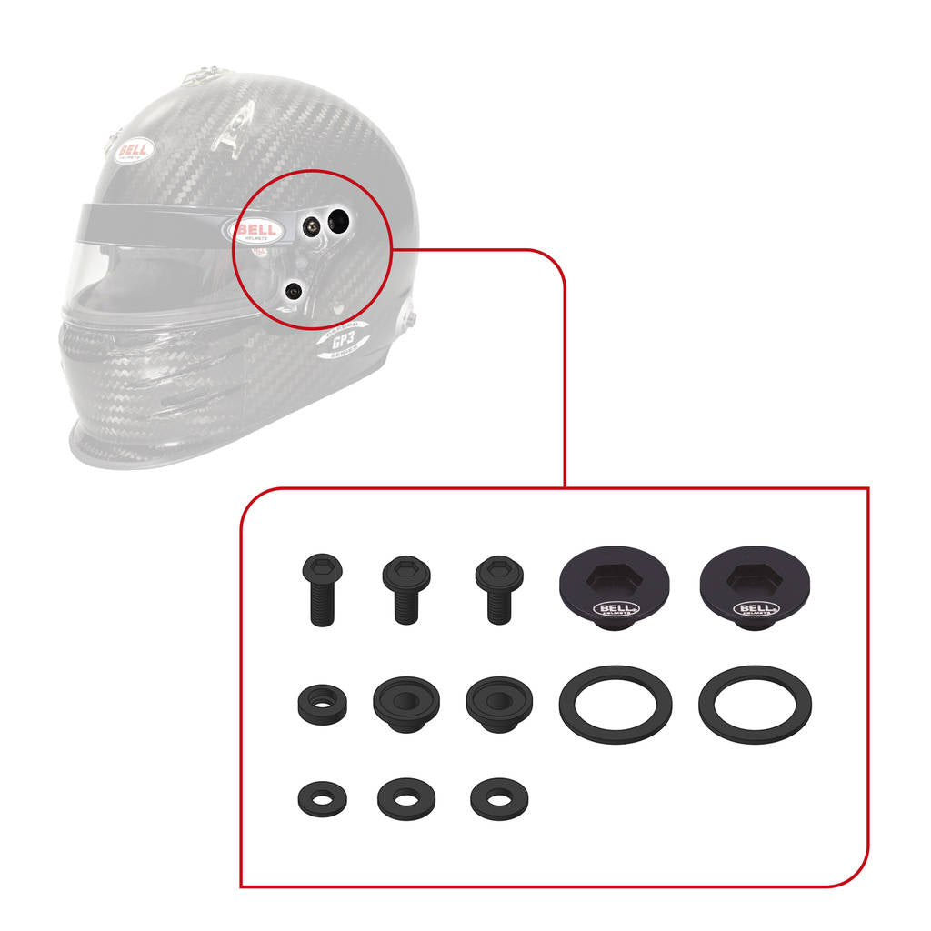 BELL 2020001 Комплект кріплення для візорів SE03/SE05 PIVOT KIT & SCREWS, чорний Photo-12