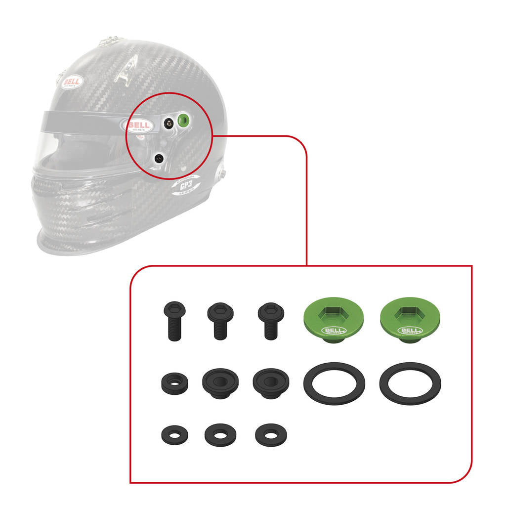 BELL 2020002 Комплект кріплення для візору SE03/SE05 PIVOT KIT & SCREWS, синій Photo-7