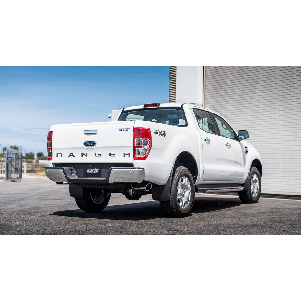 BORLA 140728 Вихлопна система Cat-Back S-Type Ranger Diesel 2018 18 3.2L AT 2 + 4WD 4DR CC SB 2.50 " Photo-1