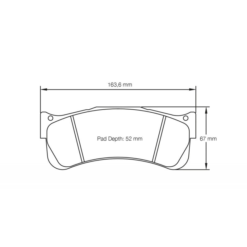 PAGID S2488RSX001 Передні гальмівні колодки RSX для PORSCHE 911 GT3RSR / GT3R (997) / LAMBORGHINI Gallardo GT3 (race car) Photo-3