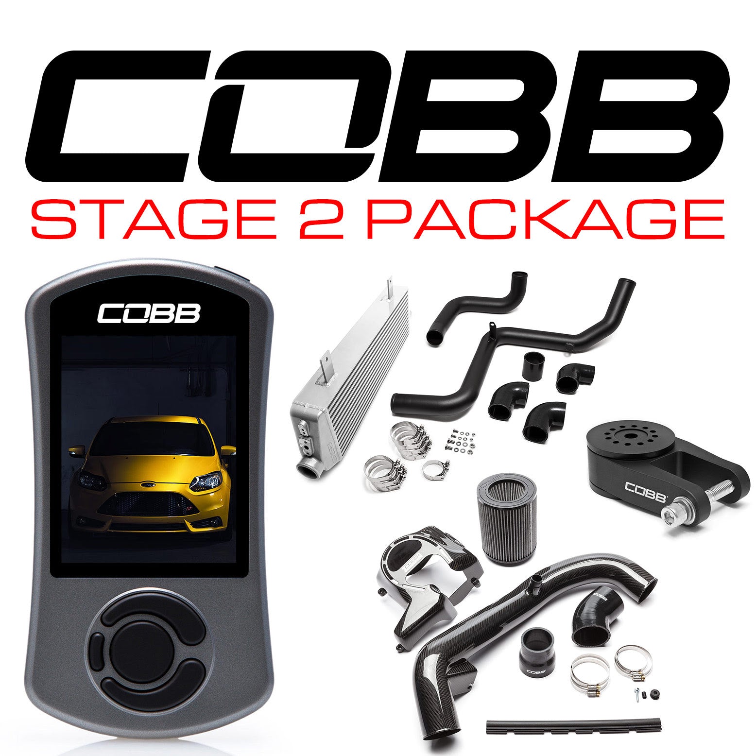 COBB FOR001FO2CF К-т посилення Stage 2 Carbon Fiber Power Package Focus ST 2013-2017 Photo-0