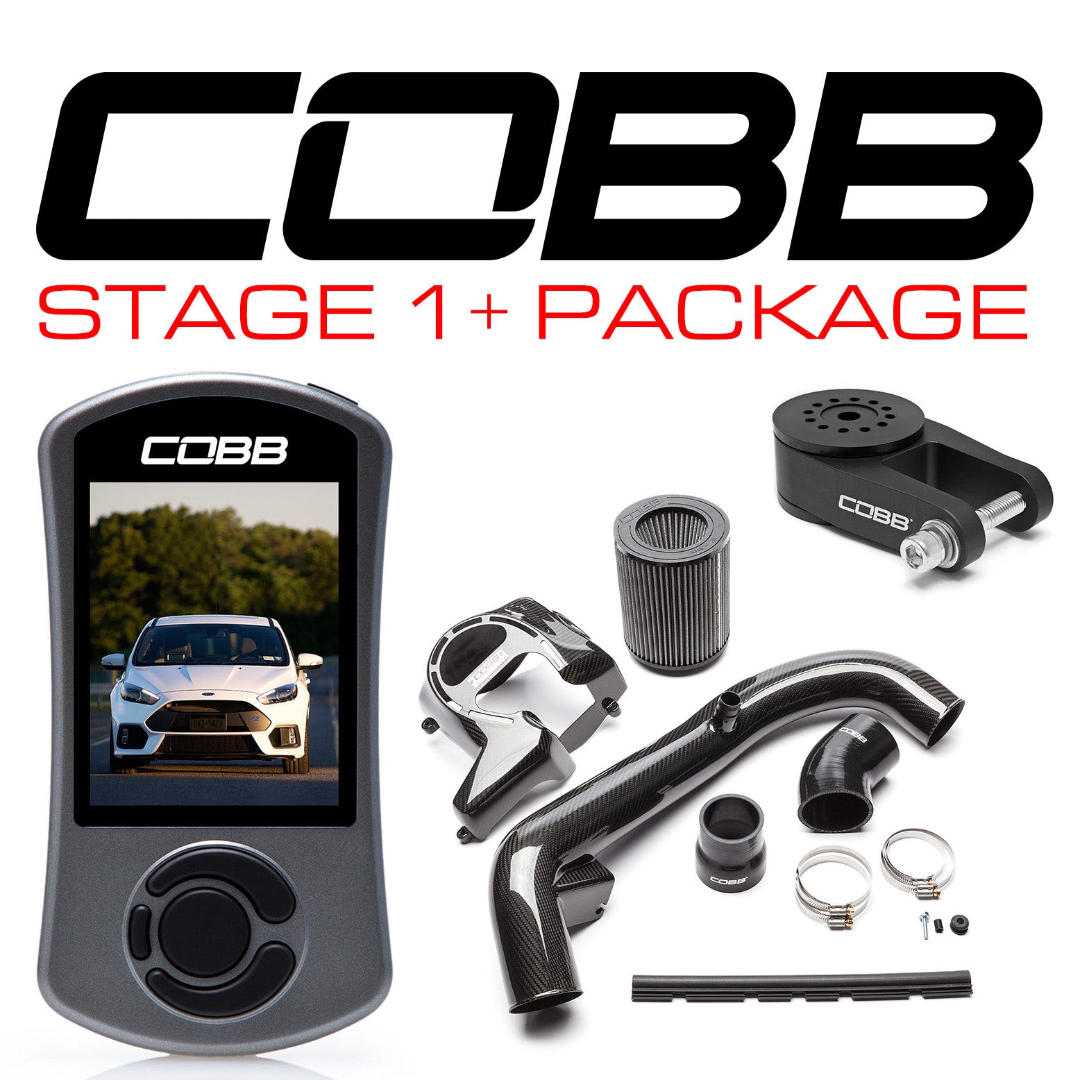COBB FOR004001P К-т посилення Stage 1+ Carbon Fiber Power Package Focus RS 2016-2017 Photo-0