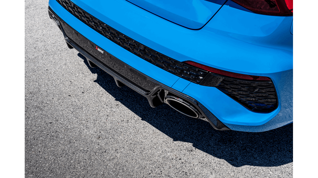AKRAPOVIC DI-AU/CA/2/G Задній карбоновий дифузор (глянцевий) для AUDI RS3 Sedan/Sportback (8Y) 2022-2024 Photo-1