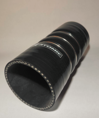 ATOMIC hhs63 BLACK Патрубок горбовий зі сталевими кільцями 2 1 / 2” (63мм) Photo-1 