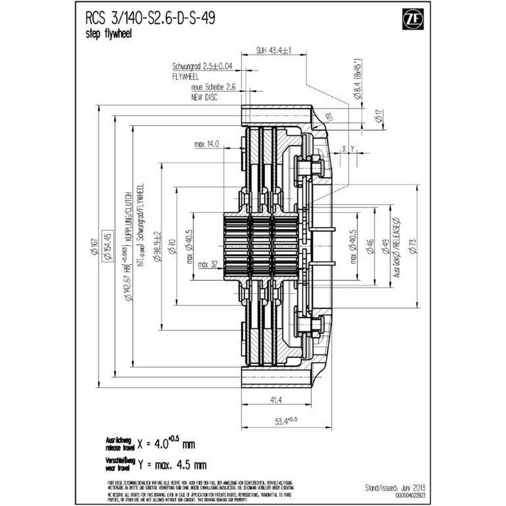 SACHS PERFORMANCE 003072000294 Корпус зчеплення RCS 140 Photo-1