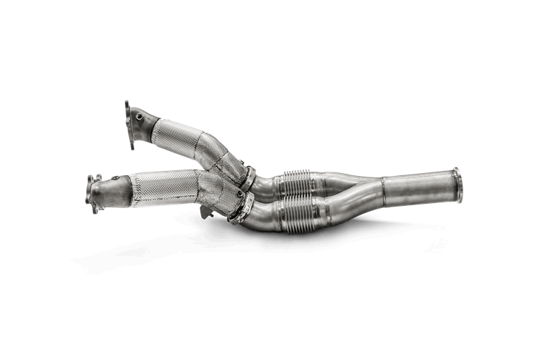 AKRAPOVIC DP/L-NI/SS/1 Даунпайп і лінк-пайпи (нержавіюча сталь) під стоковий турбокомпресор для NISSAN GT-R (R35) 2008-2024 Photo-0