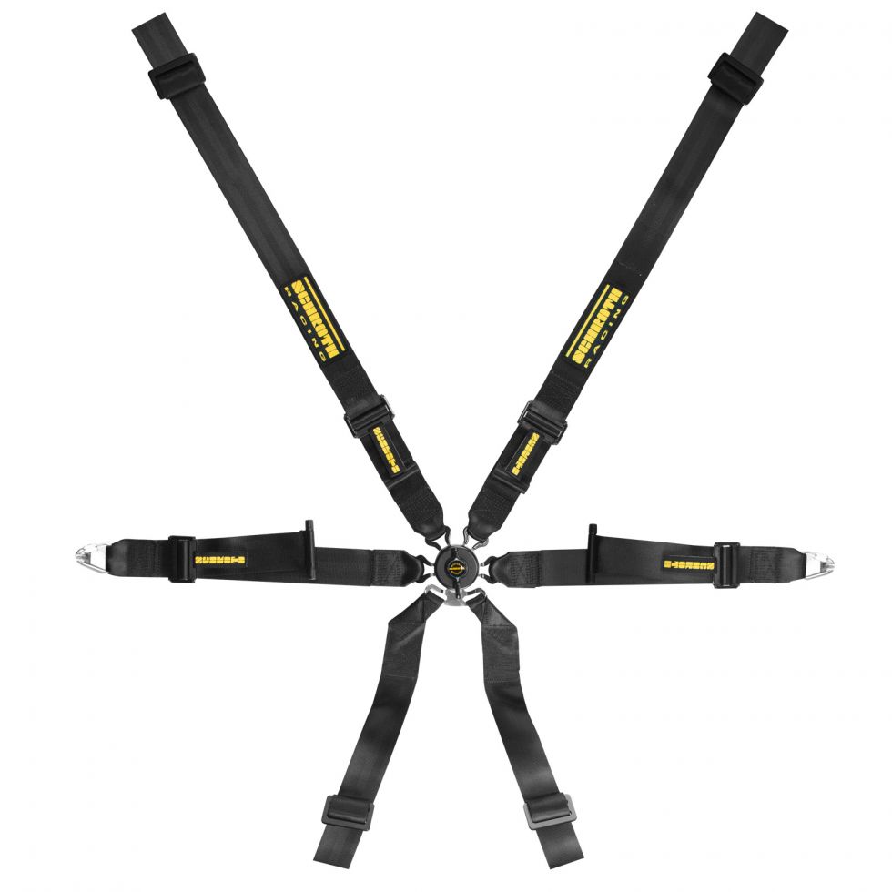 SCHROTH 94580-0 Ремінь безпеки Profi XLT 6-ти точковий 2x2 Pull-down Чорний FIA 8853-2016 Photo-0