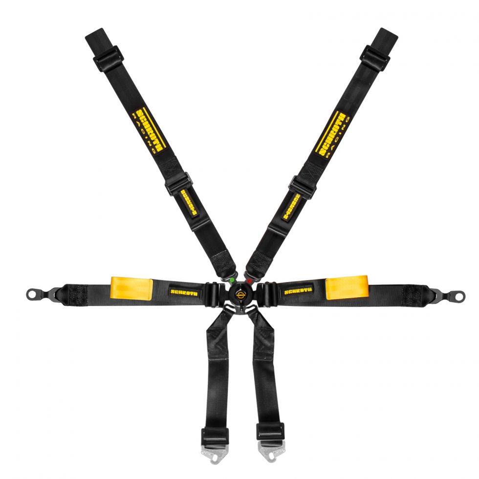 SCHROTH 94710-0 Ремінь безпеки Enduro 6-ти точковий 2\" (50 мм) 2x2, Чорний для PORSCHE 911 (996 / 997) Photo-0
