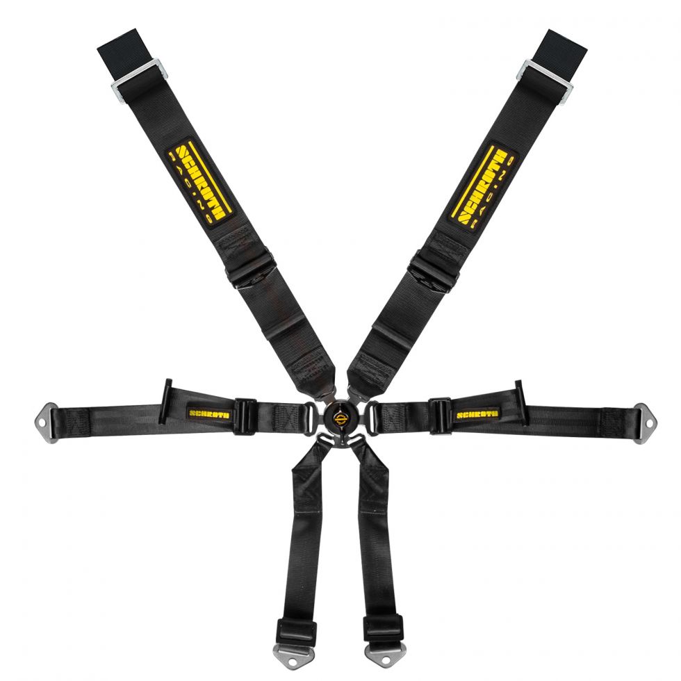 SCHROTH 94670-0 Ремінь безпеки Profi 6-ти точковий 3x2 чорний для PORSCHE (981) Photo-0