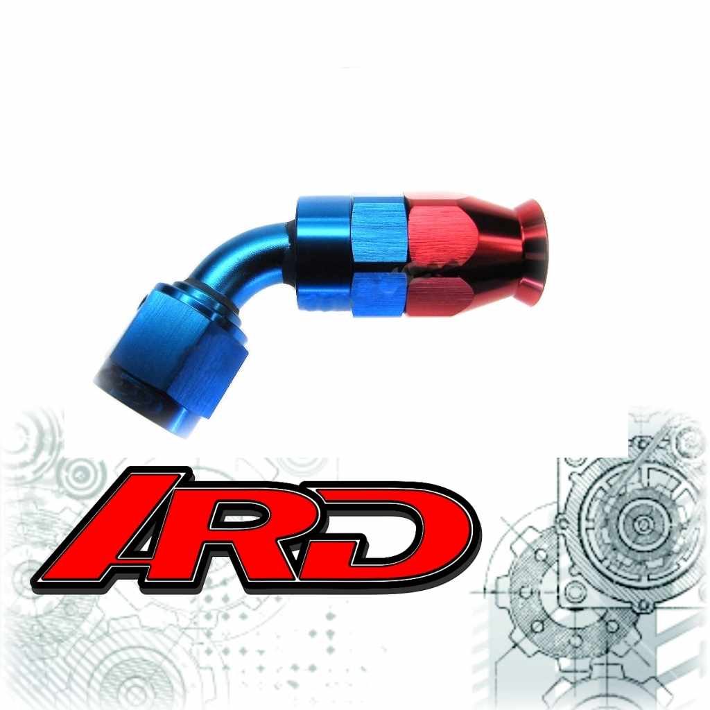 ARD ARE0209-6008-RED/BLU Фітинг AN8 60° червоний/синій Photo-0