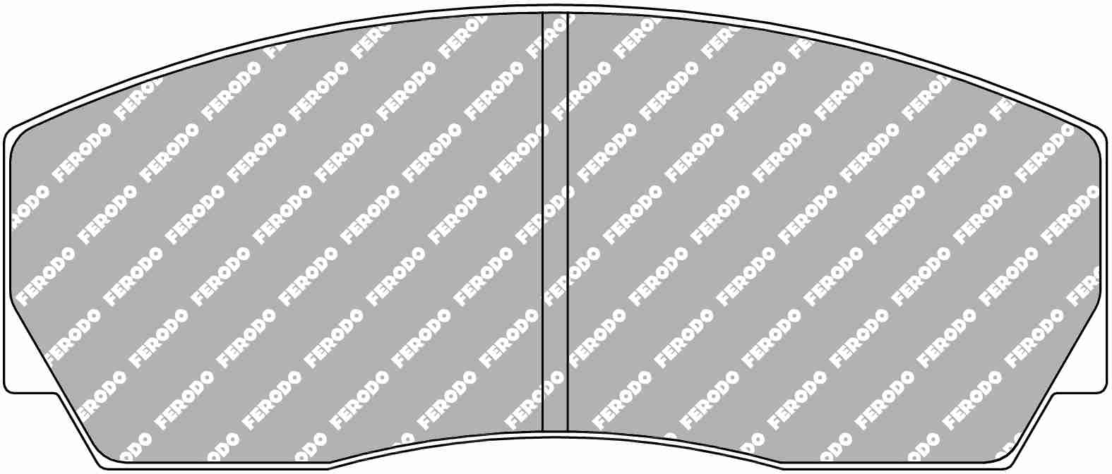 FERODO FRP216G Гальмівні колодки DS3.12 для супорта AP Racing CP3307 / CP3620 / Alcon PNF0084X245 Photo-0